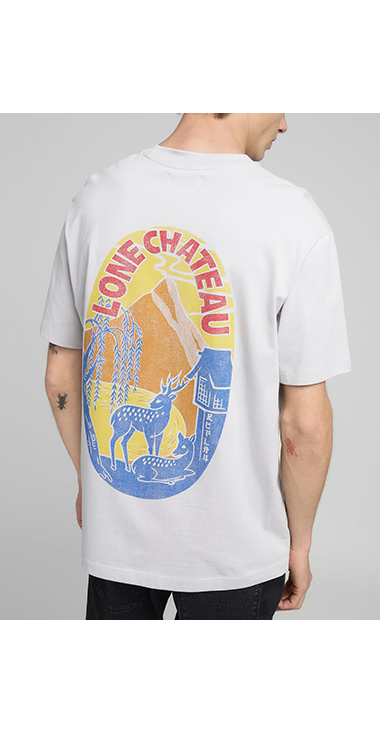 リラックスフィット ヘビーコットンジャージー グラフィックTシャツ 詳細画像 アイスグレー 6